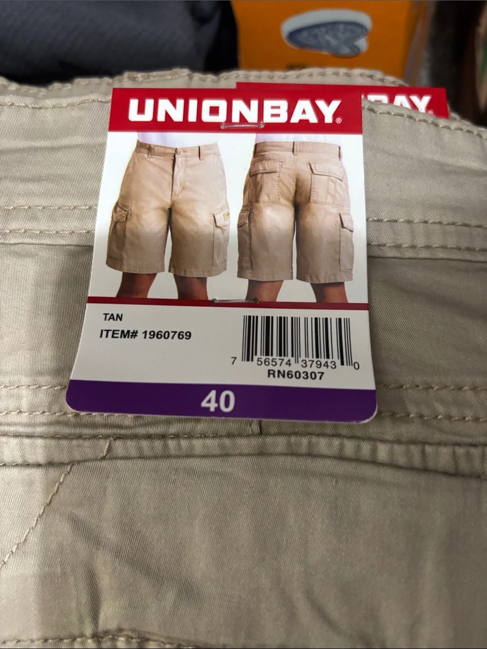 UNIONBAY Tan Cargo Shorts with Multiple Pockets